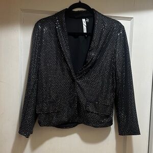 Sequin Black Blazer